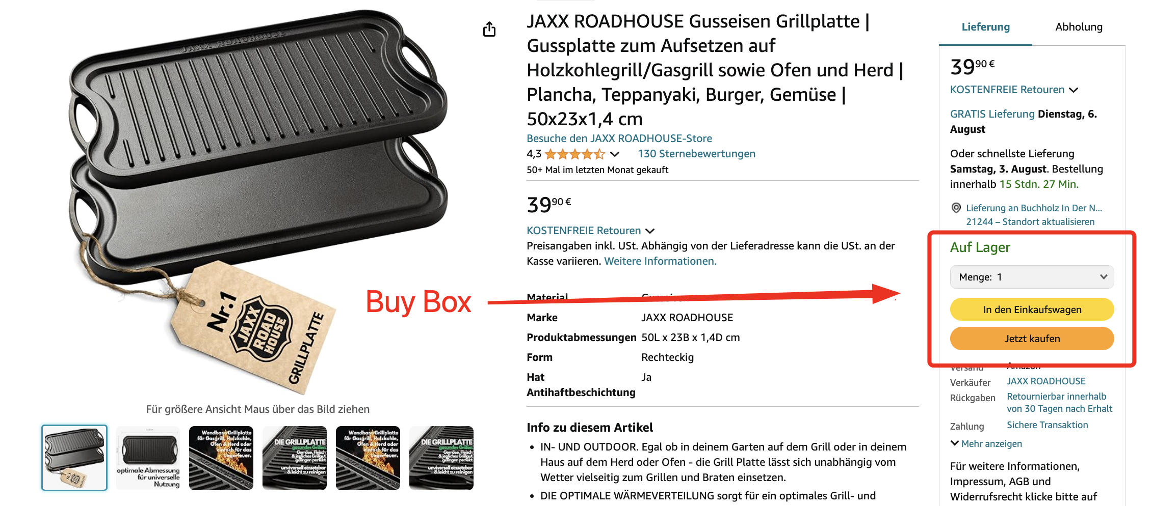 Amazon Buy Box erhalten